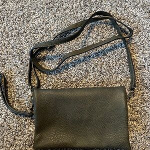 Elegant Black Leather Crossbody Bag